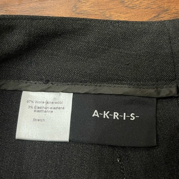 AKRIS Wide Wool Double Face Pants Size 6 - Picture 2 of 4